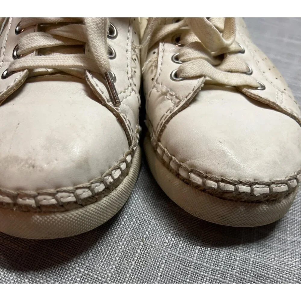 Dolce Vita Morris Comfort Sneaker Shoes Beige Leopard Print Womens Size 6.5